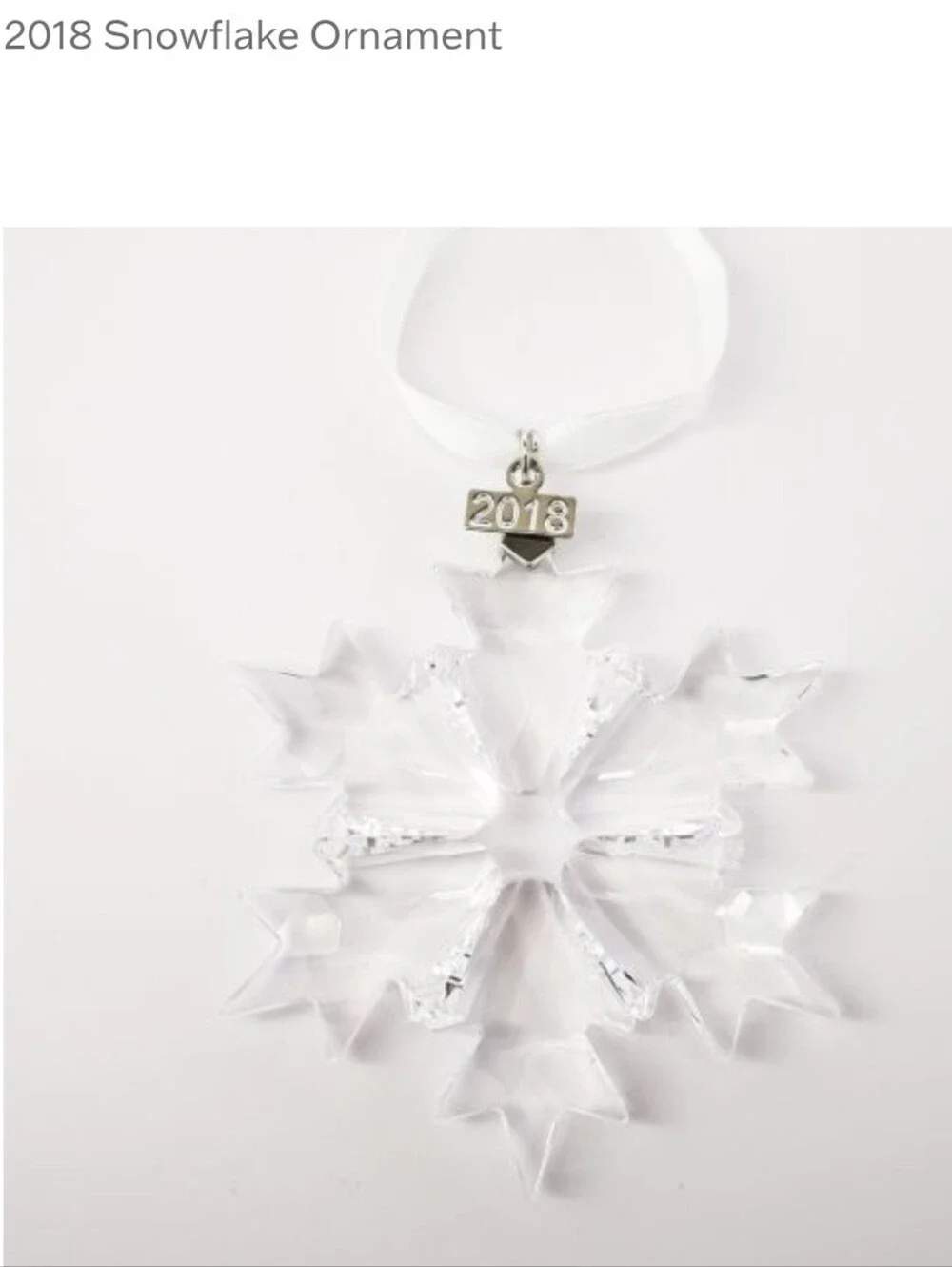 Authentic New 2018 Swarovski Crystal Ornament